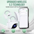 thumbnail image 5 of VEATOOL Wireless Earbuds Open Ear Headphone Sport, Bluetooth 5.3 Earbud, 80Hrs Earphone with Earhook, Noise Cancelling Mic,Light Weight Comfortable Fit,Suitable for Running,Workouts, 5 of 8