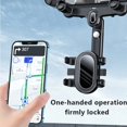 thumbnail image 3 of HLONK 360° Car Phone Holder Rotatable And Retractable Rearview Mirror Mount  for Cell Phone GPS, 3 of 7