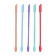 thumbnail image 4 of 5x Juego de espátulas de silicona multipropósito Cuchara larga de doble extremo de tarro delgado de alimentos reutilizable Durable Macarena Miniespátula de silicona, 4 of 8