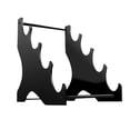 thumbnail image 3 of Xuanheng Acrylic Lightsaber Display Rack Four Layer Stand for Bookshelf Desktop Black, 3 of 8