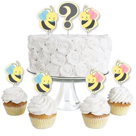 What Will It Bee Cake Topper Bumble Bee Baby Shower Banner Gender Reveal Party Decorations Walmart Com Walmart Com