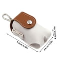 thumbnail image 4 of Mini bolsa para pelotas para golf, estuche de almacenamiento, soporte para tees, bolsa para la cinturo, bolsillo pequeño duradero, contenedor portátil , color Marrón DYNWAVEMX Estuche para pelotas de golf, 4 of 8