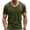 #Army Green, variant on DPTALR Men's Fashion Casual Solid Color V-Neck Short Sleeve Breathable T-Shirt,Blue, S