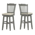 thumbnail image 4 of Weston Home Sheena Slat Bar Stool with Swivel, Antique Grey, 4 of 5