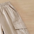 thumbnail image 5 of BLVB Toddler Baby Boys Girls Cargo Jogger Pants Little Kids Multi Pocket Cotton Casual Lounge Trousers with Elastic Hem, 5 of 5