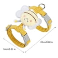 thumbnail image 6 of mdesiwst Little Bee Cat Harness Adjustable Kitten Harness with Leash Cute Bee Cat Harness for Kittens Adult Cats Safe Outdoor Walks, 6 of 8
