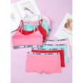 thumbnail image 3 of 8pcs Girls Training Bras with Underwear Set for Teens Girls Cotton Underwear Starter Bras, 3 of 6