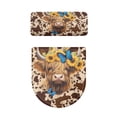 thumbnail image 2 of HELLHERO Cow and Sunflower Pack of 2 Adjustable Lid Cover Set for Toilet with Soft for Universal, 2 of 6