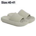 thumbnail image 2 of Pantuflas tipo almohada para mujeres y hombres | Sandalias de ducha House Slides | Cloudsteppers para mujeres | Suela gruesa acolchada., 2 of 5