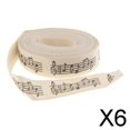 thumbnail image 1 of Paquete de Regalo de Cinta de Algodón Soledad Nota Musical 6x5 Yardas 15mm, 1 of 10