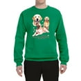 thumbnail image 2 of If It's Not a Golden Retriever It's Just a Dog Gift | Mens Dog Lover Crewneck Graphic Sweatshirt, Kelly, X-Large, 2 of 3
