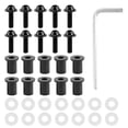 thumbnail image 1 of 10pcs Motorcycle Windshield Bolts Nut Washers Universal Motorbike Fairing Mounting KitBlack, 1 of 5