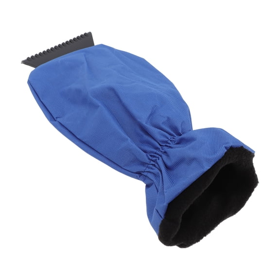 RENACLIPY Winter Car Window Snow Scraper Glove with Warm Lining, Ice Removal Tool for Cold Weather