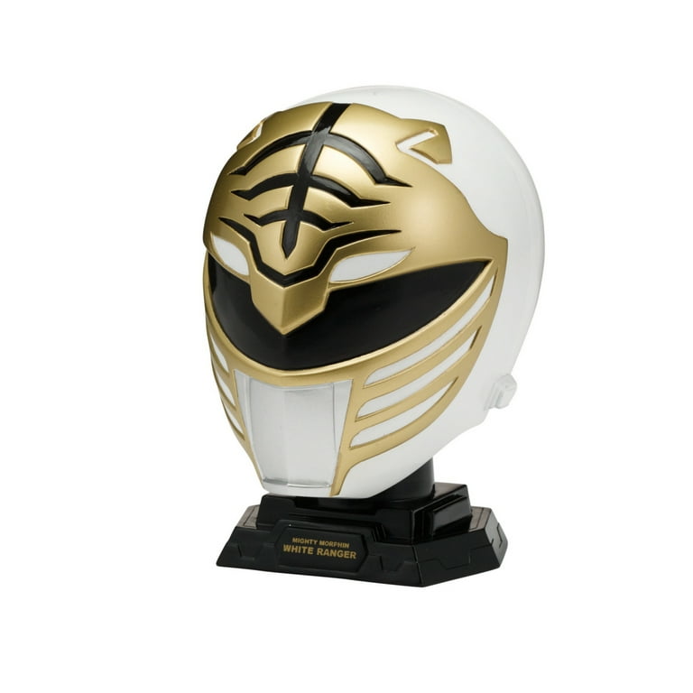 Power Rangers Legacy 1/4 Helmet Mighty Morphin White-CHILD