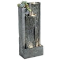 thumbnail image 1 of Outsunny Water Fountain with LED Lights, Cascading Waterfall Feature, 1 of 10