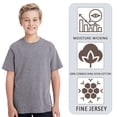 thumbnail image 6 of LAT Youth Short Sleeve Fine Jersey Tee, 100% Ring-Spun Cotton Breathable Kids T-Shirt (Vintage-Camo, XS), 6 of 7