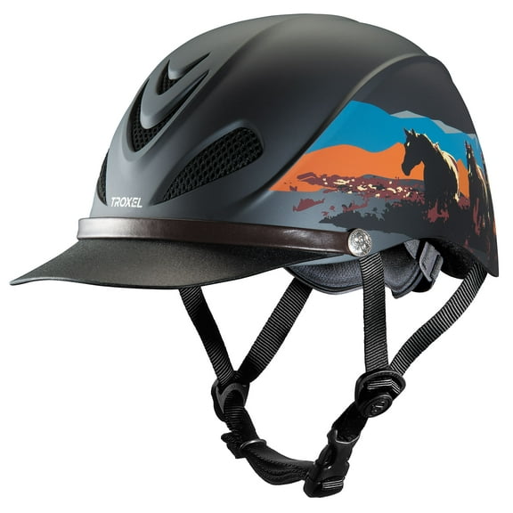 Large Troxel Horse Riding Helmet Western Dakota Badlands