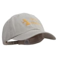 thumbnail image 5 of Golden United Kingdom Embroidered Big Size Washed Pigment Dyed Cap - Stone XL-3XL, 5 of 5