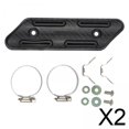 thumbnail image 1 of 2 Silenciadores De Para Motocicleta, Protector Térmico, Protección Decorativa, Color Negro, 1 of 8