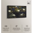 thumbnail image 2 of Water Lilies Canvas Pastel Abstract Calming Wall Art by Art Remedy, Black Frame, 30" x 24", 2 of 7