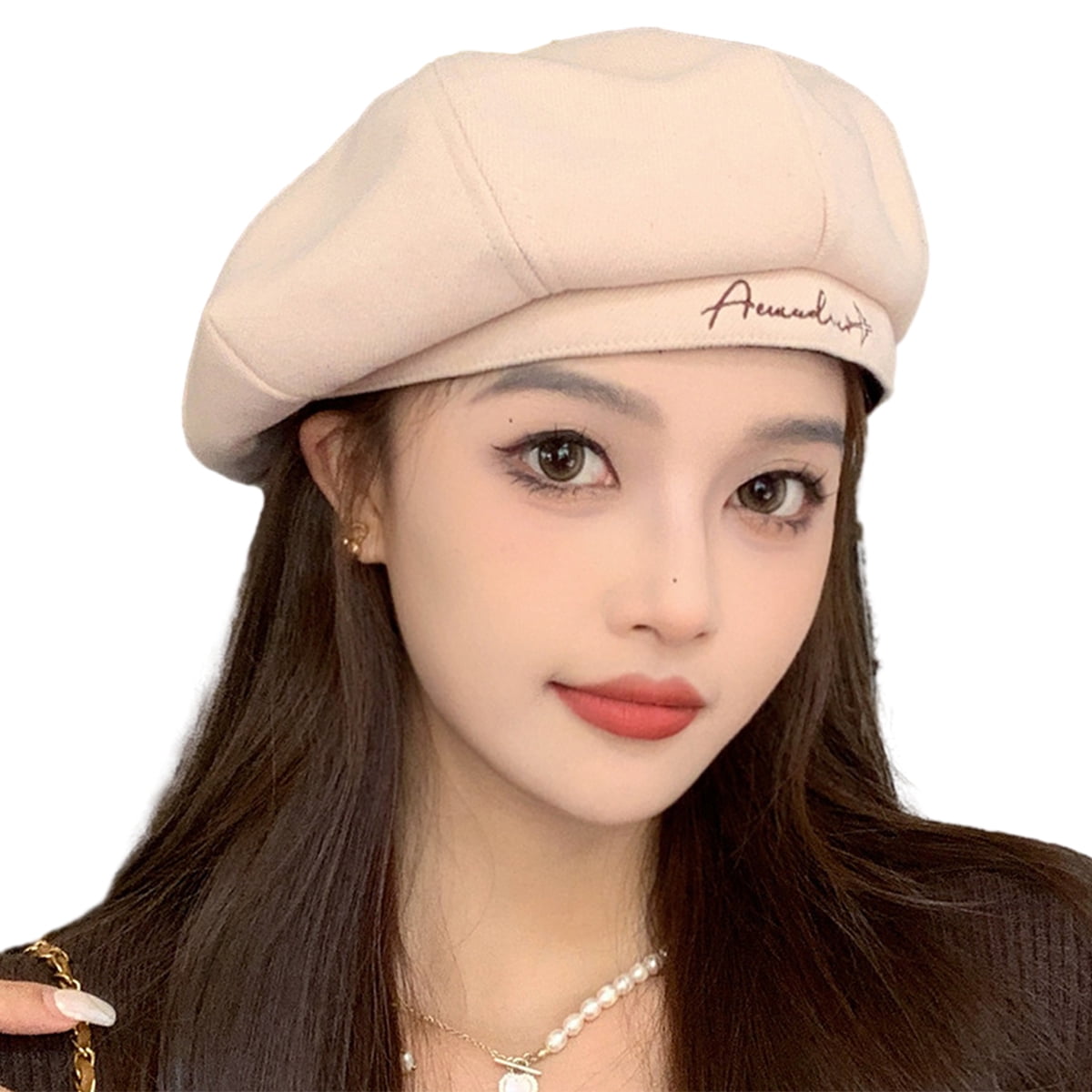 Gorra Octogonal de Otoño Invierno para Mujer Boina de Cuadros Vintage Gorro de Lana Cálido para Exterior Gorra de Pintor Compra barata en