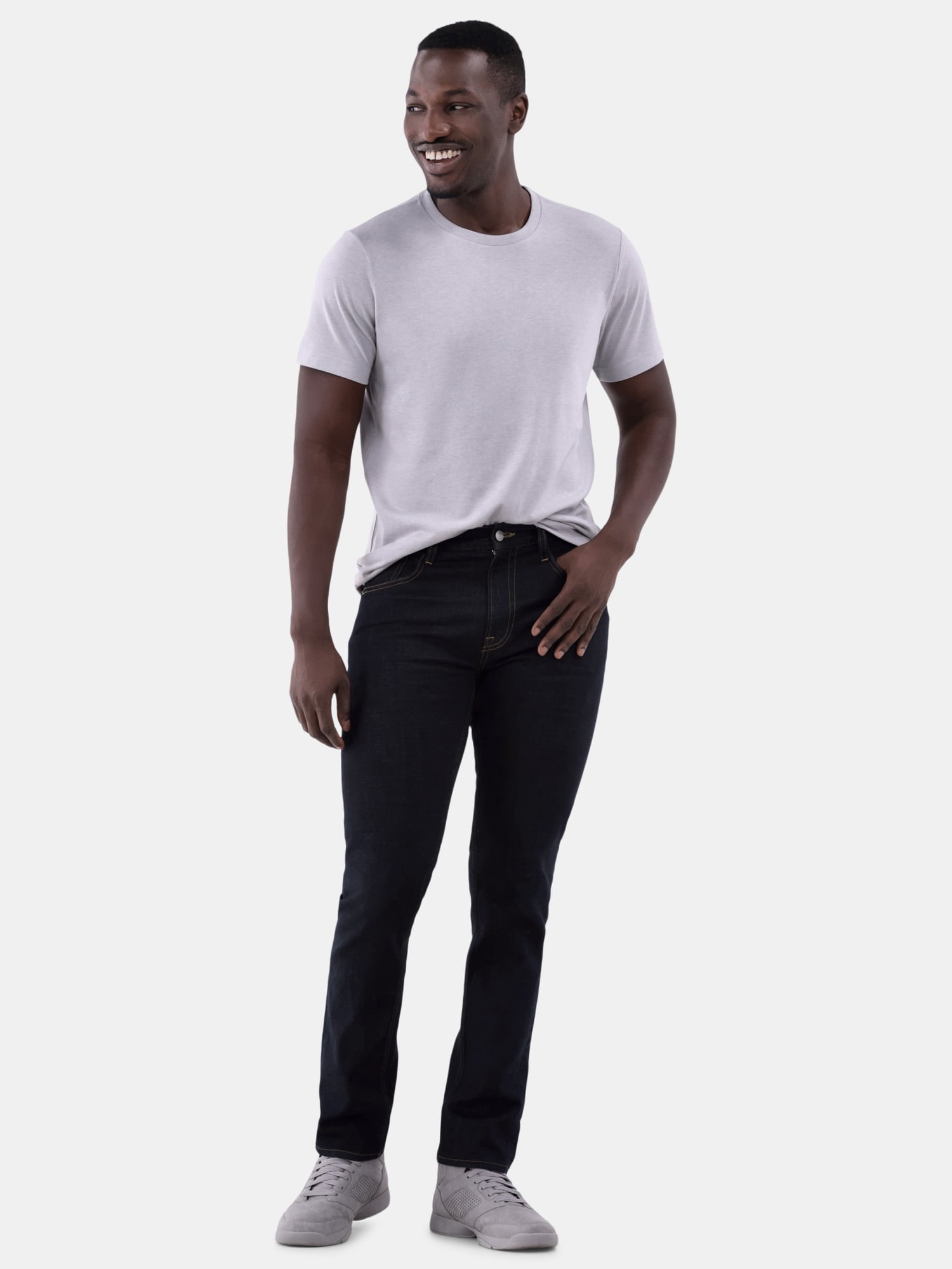 George Men's 5-Pack Crewneck Tee with Short Sleeves, Sizes XS-3XL