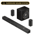 thumbnail image 1 of ULTIMEA 5.1.2ch Sound Bar con Dolby Atmos, Sistema Envolvente Sound para TV con 2 Altavoces Envolventes, Sound Bar para Smart TV, Barra de Sonido con Subwoofer para Cine en Casa, BT 5.4, HDMI eARC, S, 1 of 10
