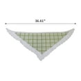thumbnail image 3 of Unique Bargains 1 Pc French Lace Triangle Bandana Plaid Turban Crochet Hair Scarf for Women Green, 3 of 5