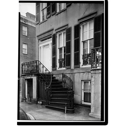 Historic Print, Row Houses, 101-129 Gordon Street, Savannah, Chatham County, GA - 3, 16" x 20"