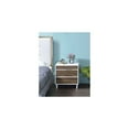 thumbnail image 2 of HomeStock Global Greatness Nightstand/End Table, White & Weathered Oak, 2 of 2