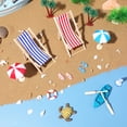 thumbnail image 2 of 1 juego de miniaccesorios de decoración de playa, decoraciones para casas de muñecas, figuras de casa de juegos, adornos de micropaisaje, 2 of 7