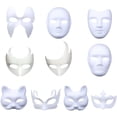 thumbnail image 3 of Máscara de Halloween de 5 piezas Máscaras de plástico para manualidades y pintura para niños ideales para fiestas de cumpleaños infantiles y carnaval. Adepaton 2034435-3, 3 of 9