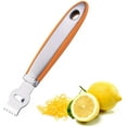 thumbnail image 1 of Herramienta Zester de limón para cocina, herramienta Zester de cítricos con cuchillo de canal, rallador Zester de naranja con mango, pelador de cítricos para cócteles Xemadio WMPH-448, 1 of 7
