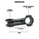 thumbnail image 5 of Potencia MTB de Aluminio 31.8 90mm 7 Grados Negra para Bicicleta JAMER 25425, 5 of 5