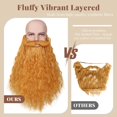 thumbnail image 2 of Disfraz FantaLook de barba falsa de 45 cm de largo para Halloween y adultos, 2 of 9