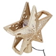 thumbnail image 4 of Lámpara de proyector de copo de nieve LED giratoria para copas de árbol de Navidad decoración del hogar enchufe estadounidense 120V, 4 of 5