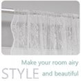 thumbnail image 4 of Kumdkd Sheer Lace Christmas Curtains for Living Room, Xmas Snowflake Embroidery Weave Sheer Curtains for Holiday Window Decoration, Rod Pocket Red Christmas Drapes, 2 Panels 59.05x39.37inch‌, 4 of 8