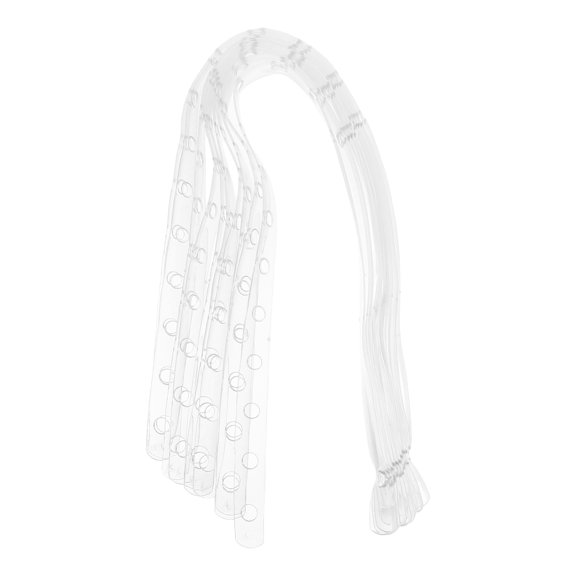 Worgeous 10pcs Closet Hanging Strips For Heavy Clothes Plastic Hanger Connectors For Space Saving White Plastic Hanger Extenders With Holes Closet Organizers