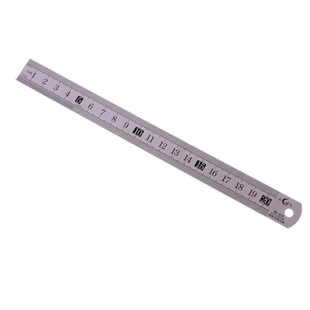 YouOKLight Metal Ruler Set,6 inch Ruler and 12 inch Ruler. Ruler Inches and  Centimeters,Metric Ruler 12 Inches,Metal Ruler 12 inch,Drawing