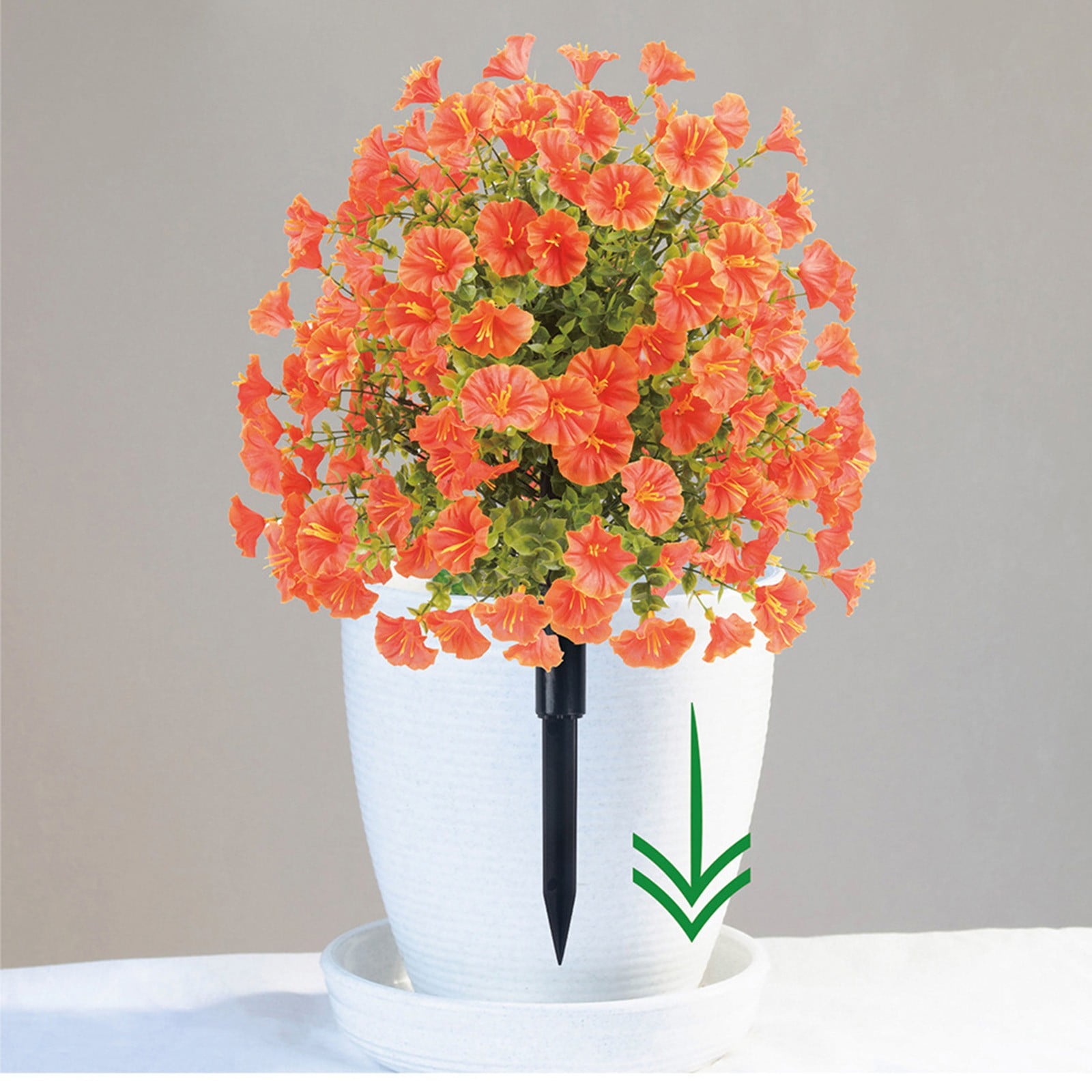 Artificial Flowers for Outdoors, 21.65in Fake Flowers Fall Flowers with Ground Spike, Fall Flowers Artificial for Decoration Faux Flowers for Outdoor Planters, Fall Artificial Flowers for Outdoors F