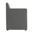 thumbnail image 4 of Manhattan Comfort Anna 19.69" Square Faux Leather Dining Armchair in Pewter, 4 of 11