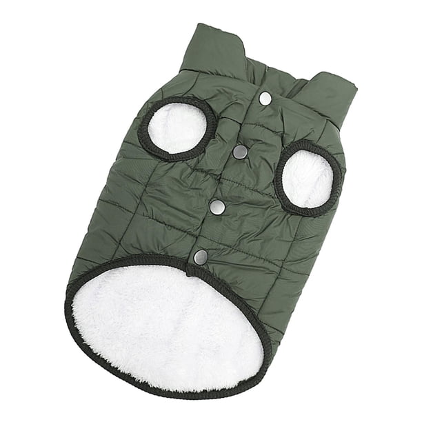 Ropa para perros pequeños Yuyangstore Sudadera impermeable invierno verde
