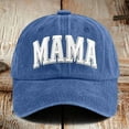 thumbnail image 2 of Fgnfyis Mama Hats For Women Funny Adjustable Mini Baseball Caps Casual Twill Dad Style Hat Blue One Size, 2 of 3