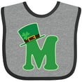 thumbnail image 3 of Inktastic Irish St Patricks Day Letter M Monogram Boys or Girls Baby Bib, 3 of 4