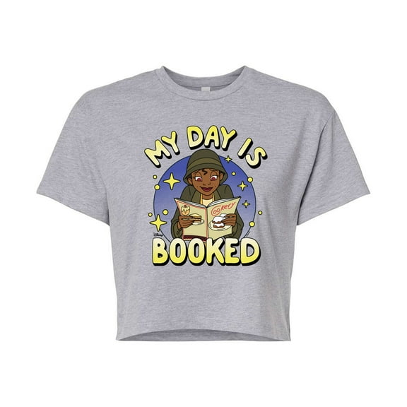Disney Princess - Tiana My Day Is Booked - Junior's Cropped T-Shirt