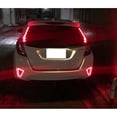 thumbnail image 5 of Red Lens LED Bumper Reflector Lamps For 2015-2017 Honda FIT Pre-LCI, JDM Fluid Style Lenses, Function as Rear Fog/Running Lights & Brake Lights, 5 of 9