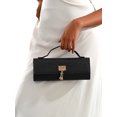 thumbnail image 2 of REMANLAND Women's PVC Snake Print Tote Handbag Detachable Chain Strap, Black, 2 of 6