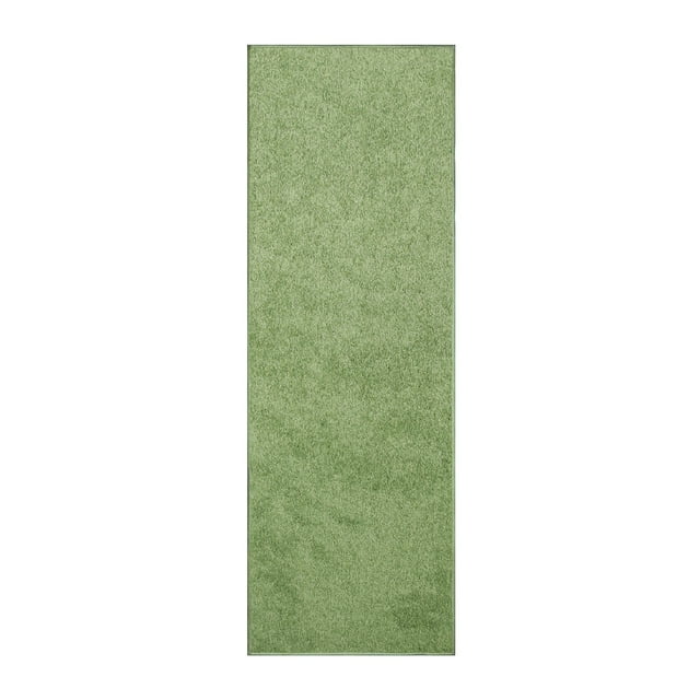 Furnish My Place Lime Green 3' x 20' Solid Color Rug Runner, Made In Usa, Living Room, Indoor