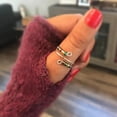 amlbb Knuckle Rings for Women To My Daughter -S925 Drive Away Your 