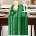 thumbnail image 3 of Table Runners 72 Inches Long Dress Scarves, Retro Green Farmhouse Kitchen/Dining Table Runner, Coffee Tablerunners, Vintage Rustic Plants Trees Lines Pattern 16x72 Inch, 3 of 9